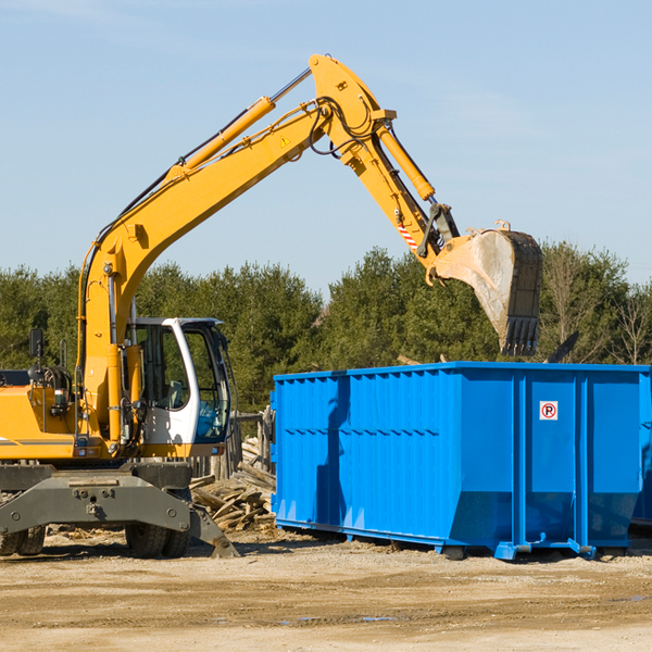 are there any restrictions on where a residential dumpster can be placed in Monponsett MA